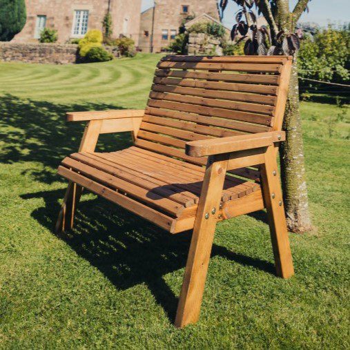 Churnet Valley 2 Seater Wooden Garden Bench 9145341341809